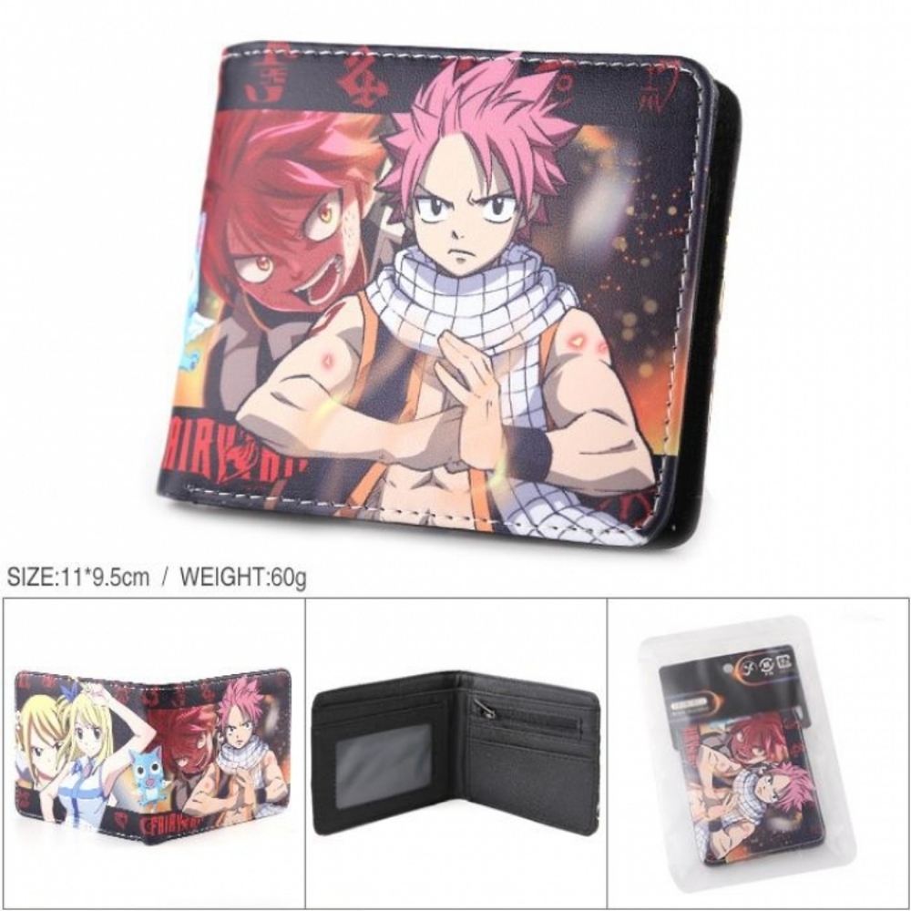 New Japan Anime Fairy Tail Natsu and Lucy One Size Leather Purse Cosplay Wallet